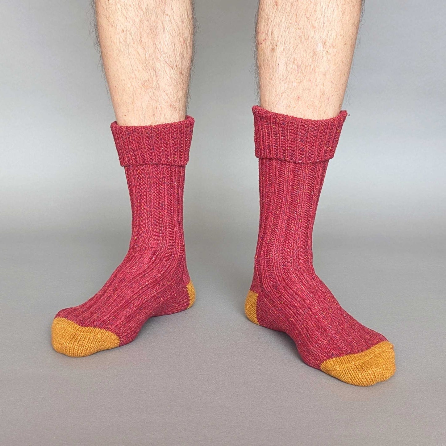Unisex Recycled Silk Blend Ribbed Socks