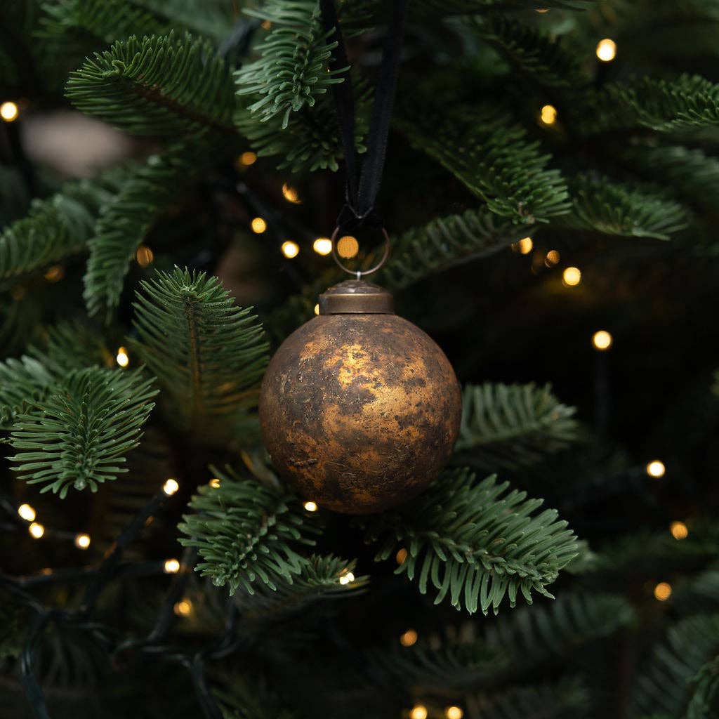 Amber Patina Bauble