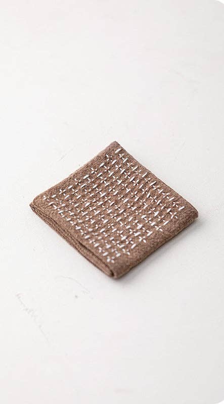 Handmade Woven Cotton and Linen Gongfu Tea Towel