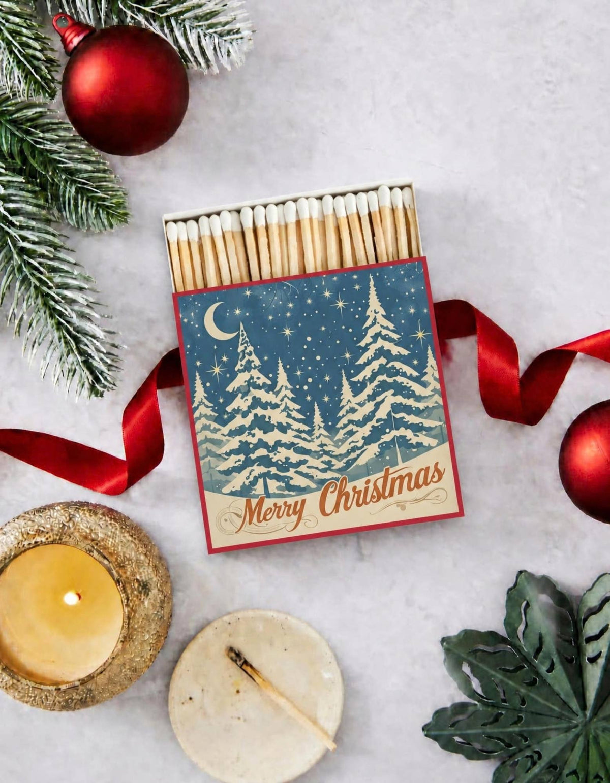 Luxury Gift Long Safety Matches | Midnight Pines
