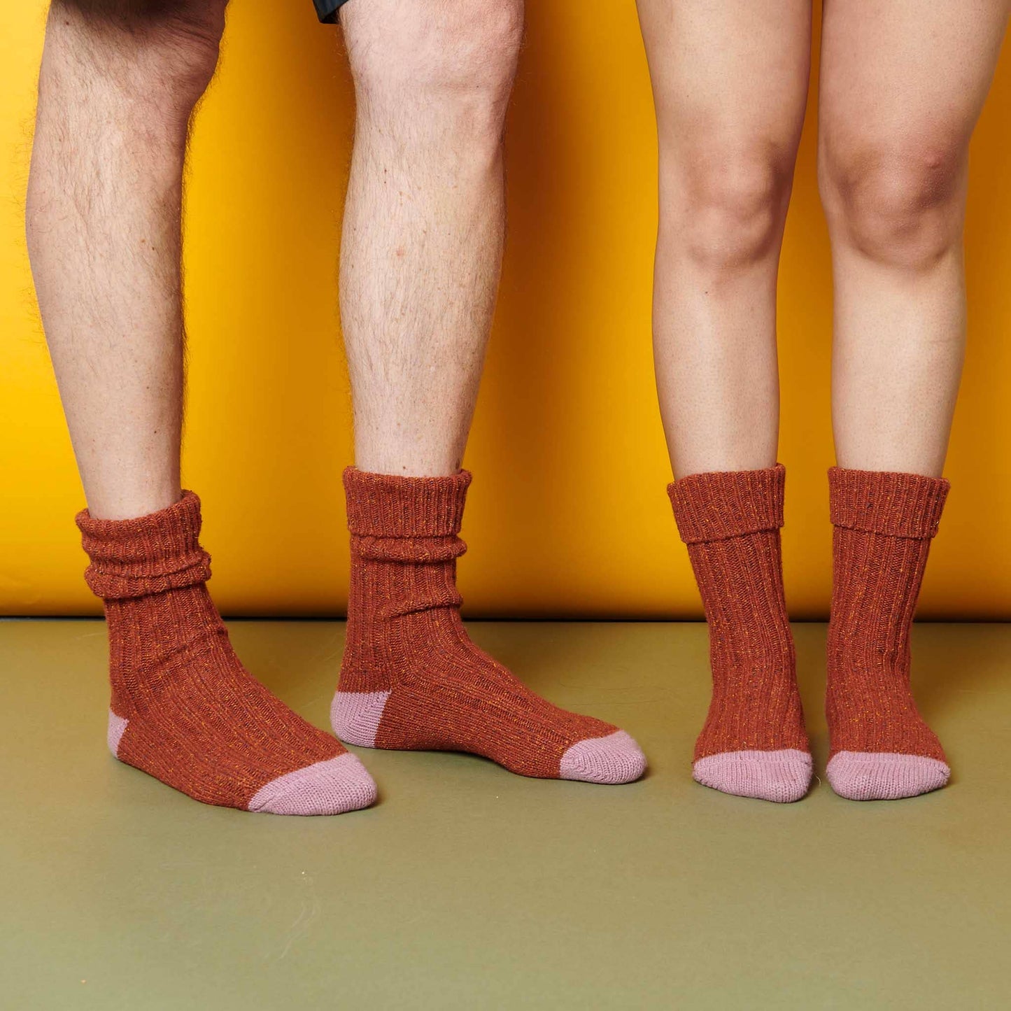 Unisex Recycled Silk Blend Ribbed Socks