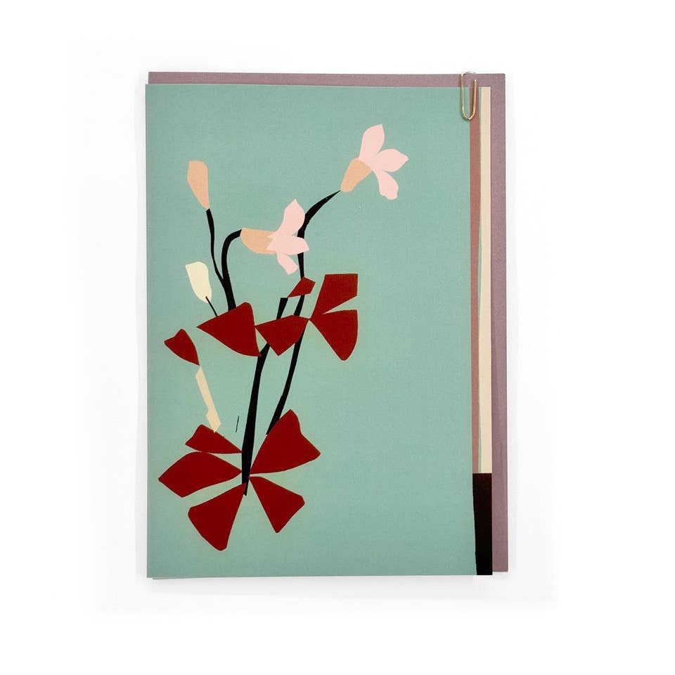 Meadow - Oxalis Floral Cut Out Greeting Card