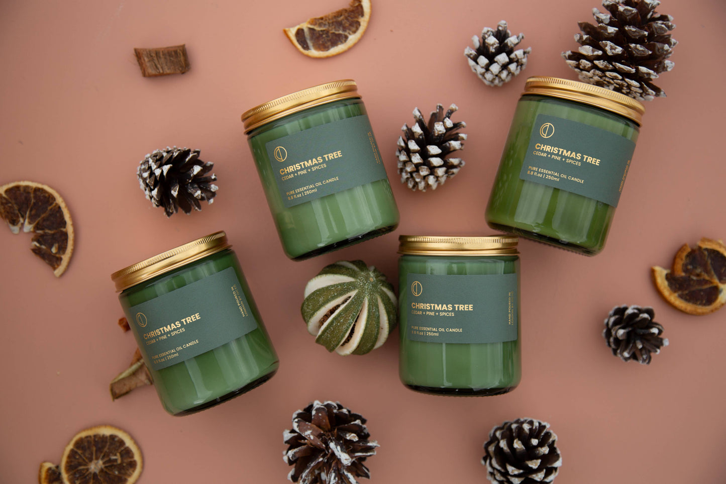 OCTŌ Festive Fizz (Lemon + Juniper + Lavender) | Green Jar Candle
