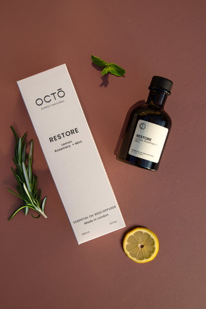 OCTO Restore (Lemon + Rosemary + Mint) Reed Diffuser