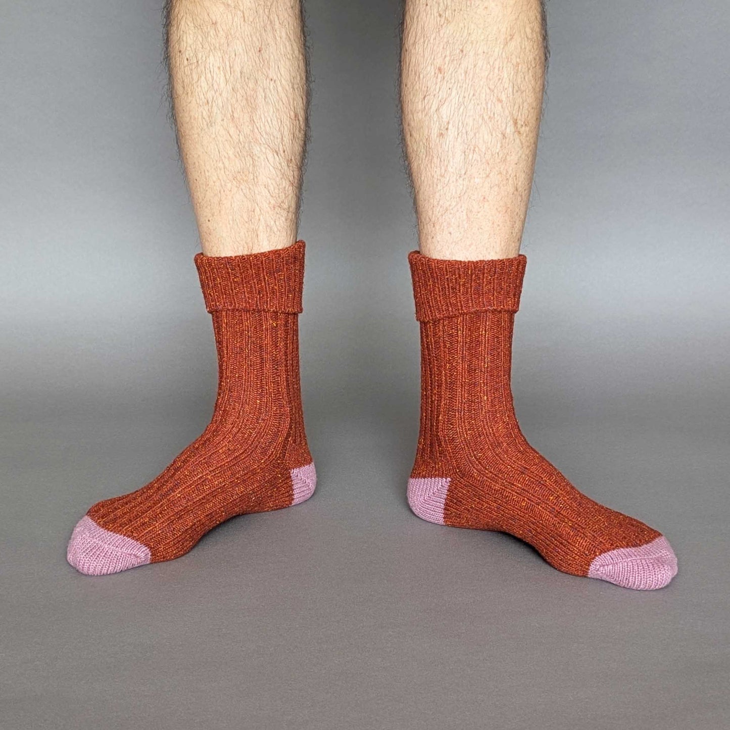 Unisex Recycled Silk Blend Ribbed Socks