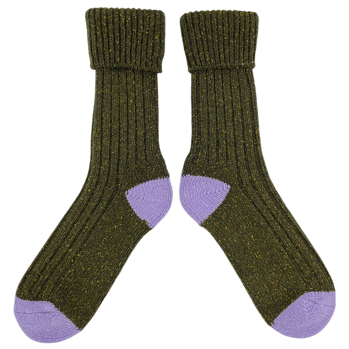 Unisex Recycled Silk Blend Ribbed Socks