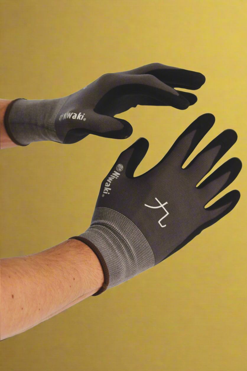 These Niwaki gloves are perfect for gardening with just the right amount of sensitivity. The breathable nylon/spandex liner lets you feel what you're doing, while the nitrile coating provides great grip without being too sticky. And the finger and cuff fit is spot on! These gloves are great for pruning, planting, border work, greenhouse tasks, and even chores around the house. Just avoid using them for tearing out brambles.