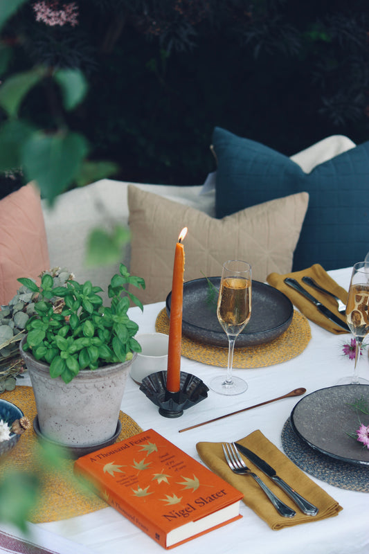 Organic Beeswax Hand Dipped Candles - Pair of Dinner Candles