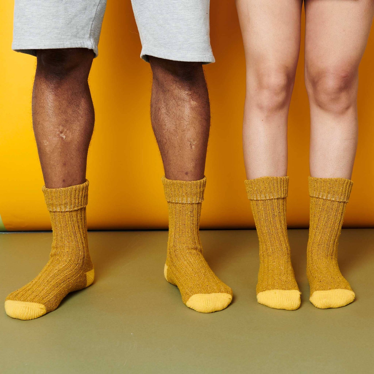 Unisex Recycled Silk Blend Ribbed Socks
