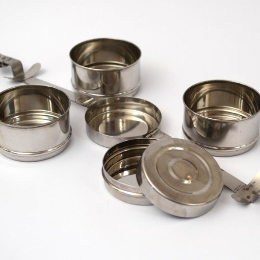 Tiffin Lunchbox - Round Stainless Steel 4-Tier