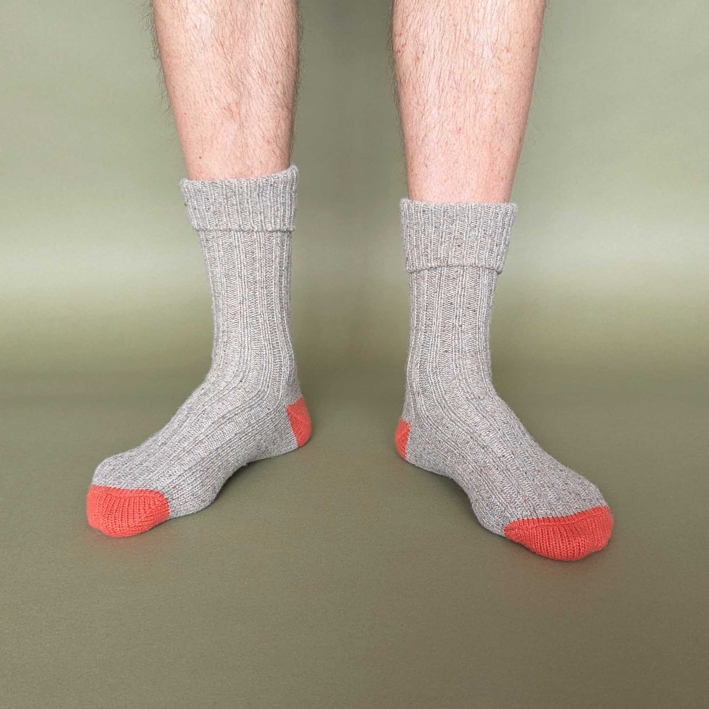 Unisex Recycled Silk Blend Ribbed Socks