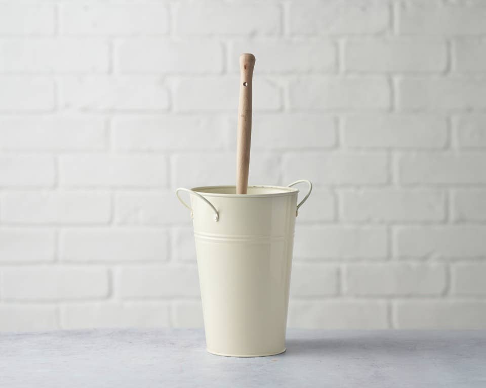 Toilet Brush & Holder set - Cream