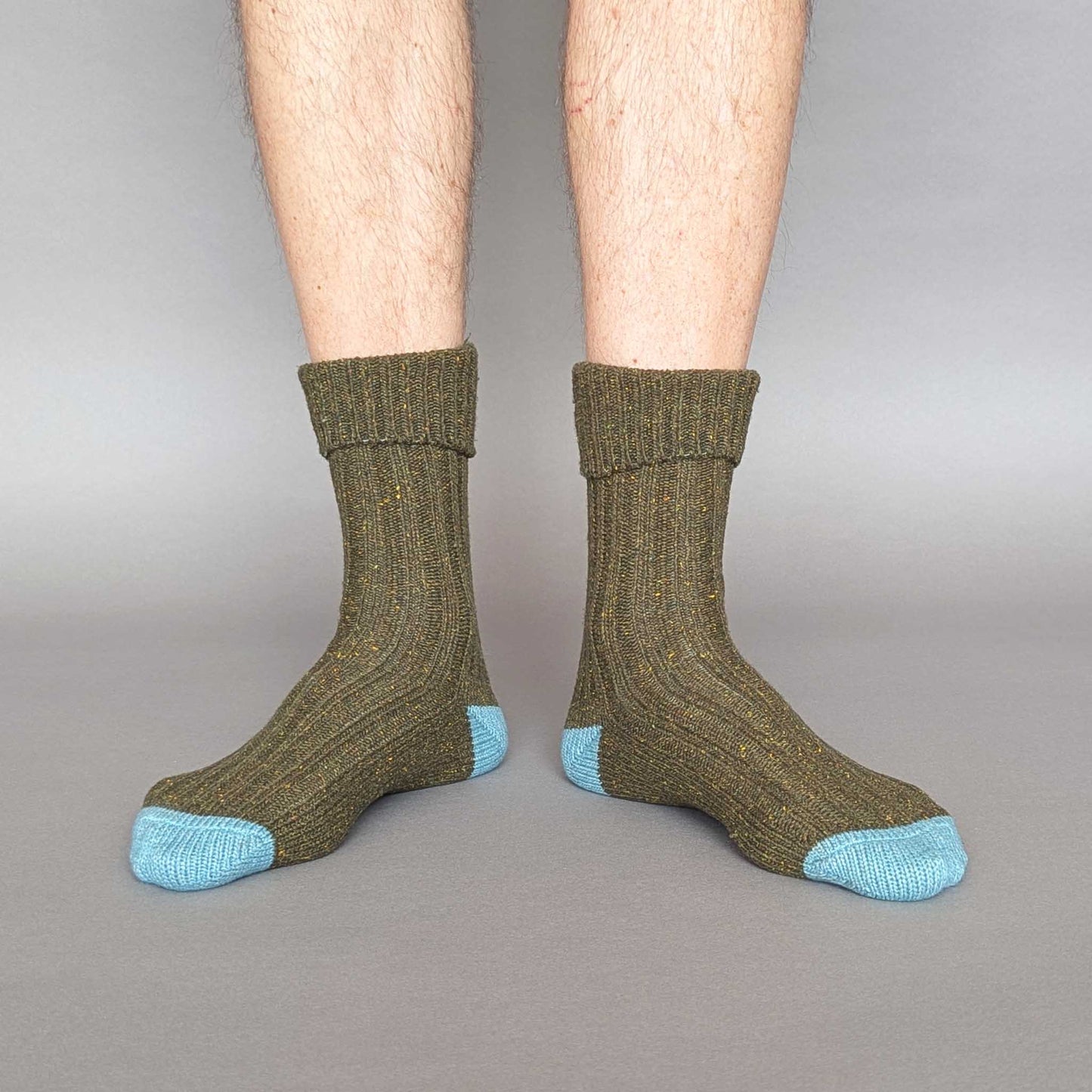 Unisex Recycled Silk Blend Ribbed Socks