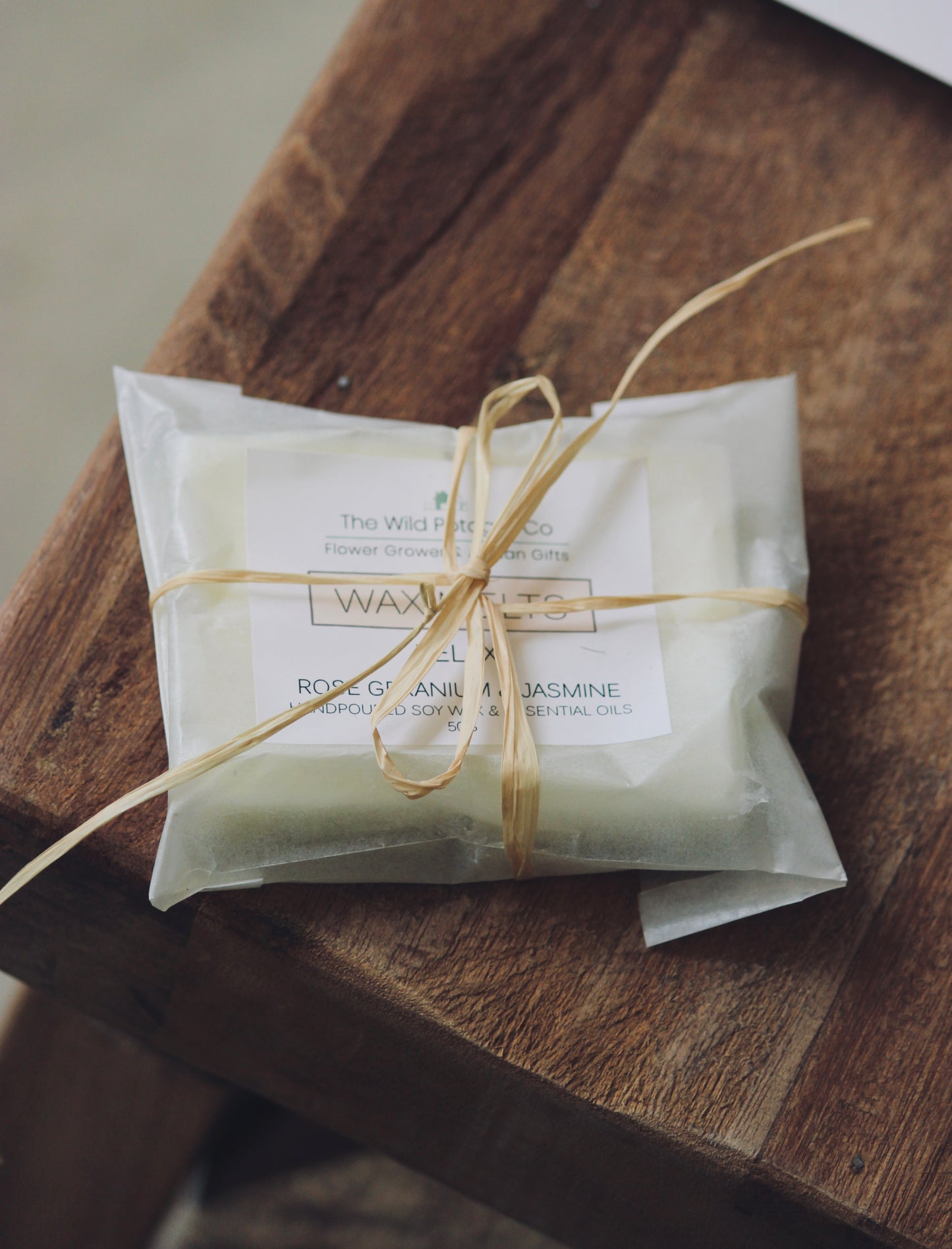 Hand-poured botanical soy wax melts, made with essential oils. Made in the UK, by The Wild Potager Co. Choose from three beautiful calming, cleansing and relaxing scents