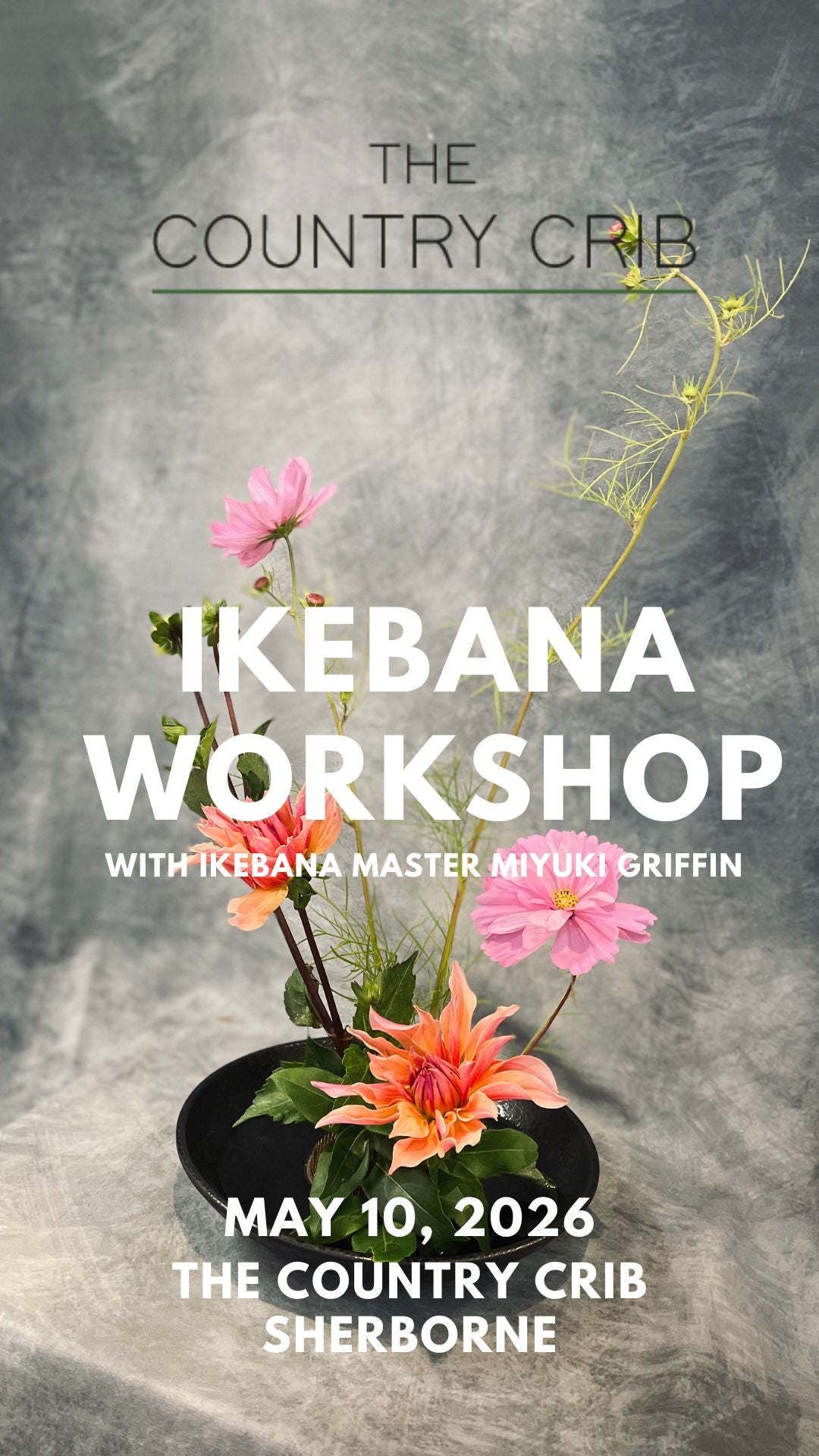 Ohara Ikebana Workshop at The Country Crib, Sherborne
