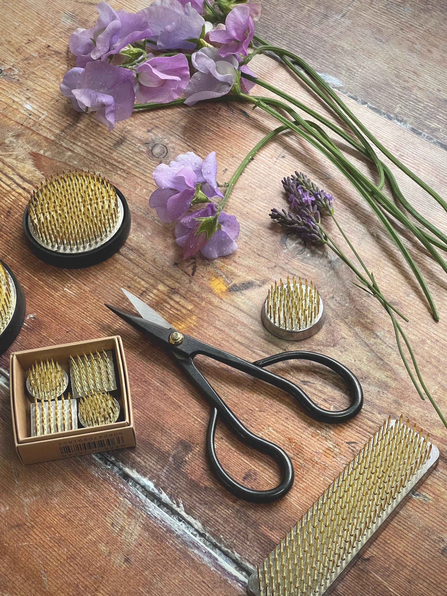 We love using this range of Niwaki flower frogs at home and in the shop. They are a sustainable and sensible alternative to floral foam, for all your flower arranging needs. Shop with intention at The Country Crib