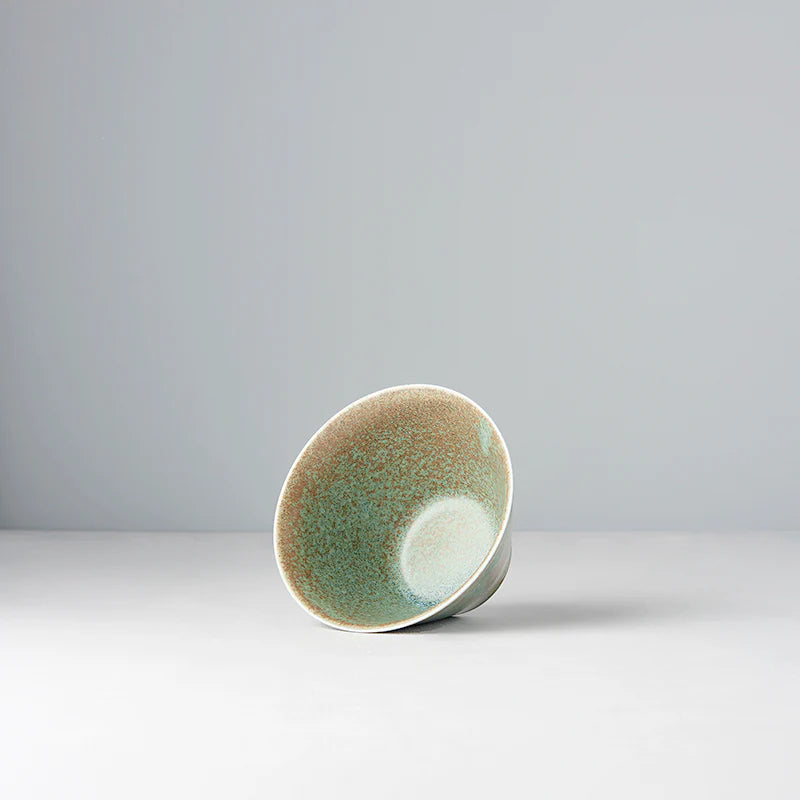 Green Fade Fluted Bowl 13cm