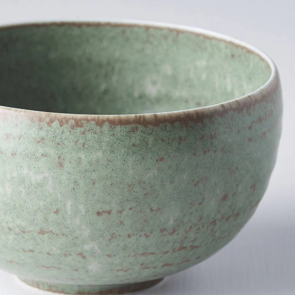 Green Fade U-shaped Bowl - Made in Japan