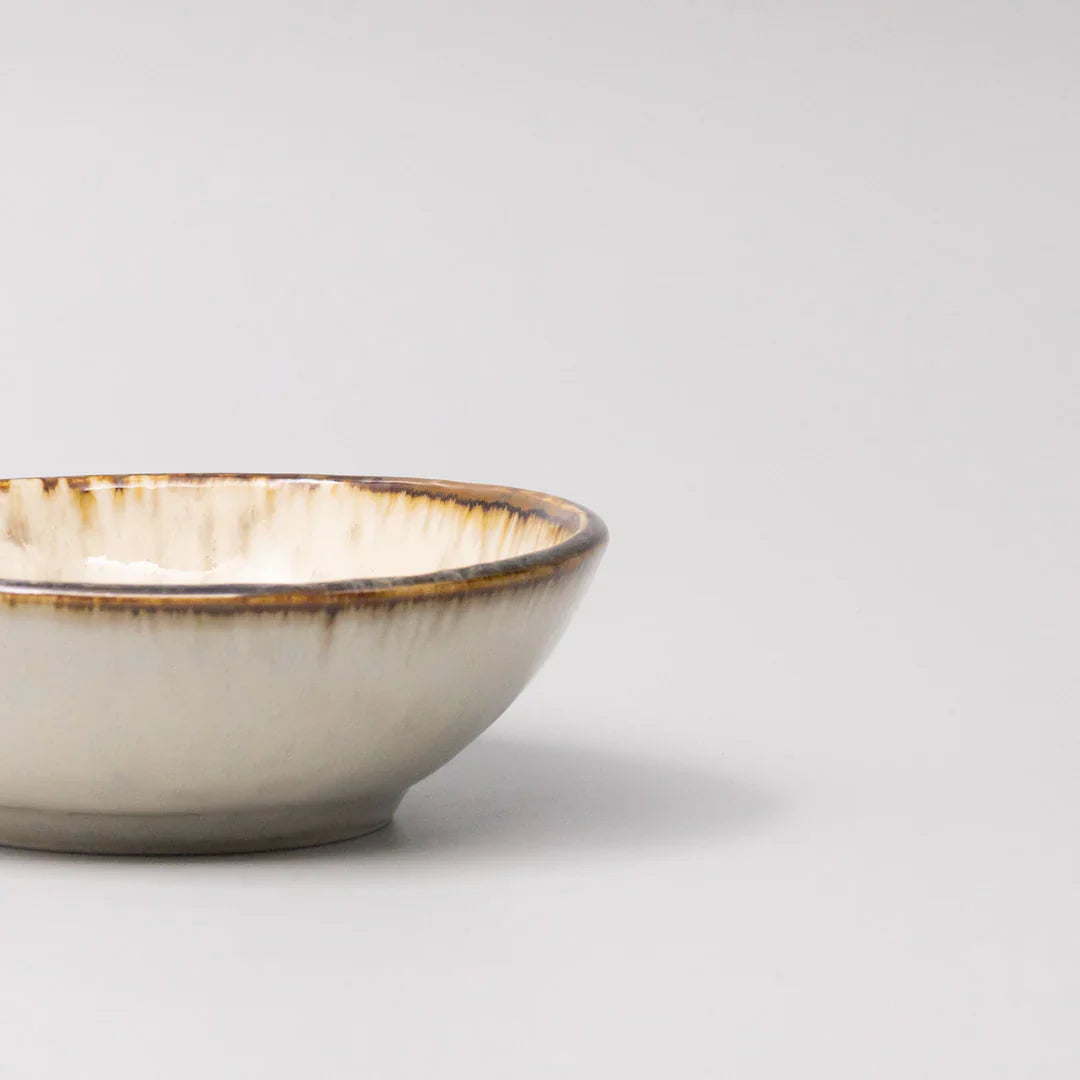 Ivory Pearl Small shallow Bowl 13cm - Made In Japan