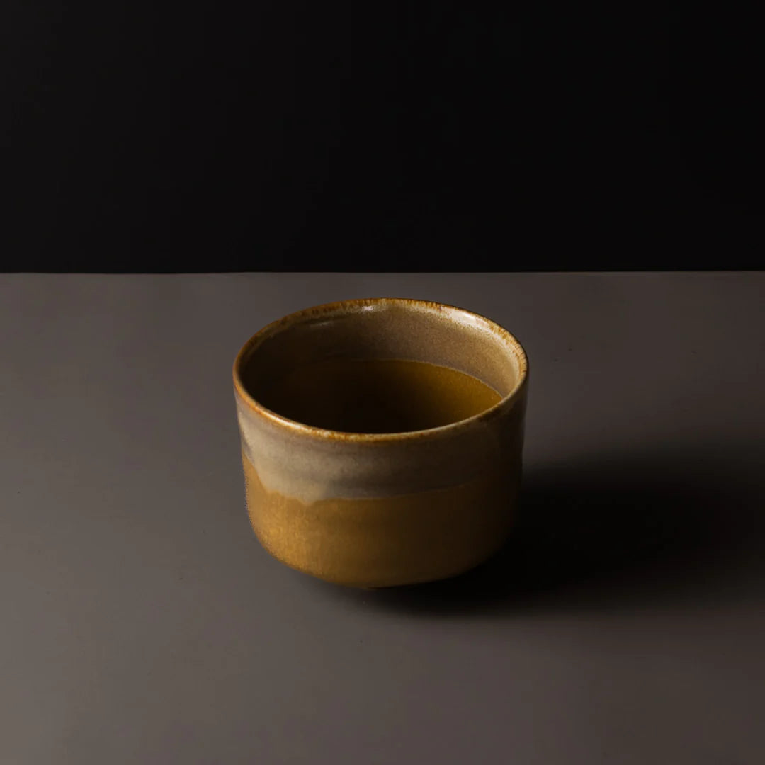Matcha Tea Bowl Caramel 400ml - Made in Japan