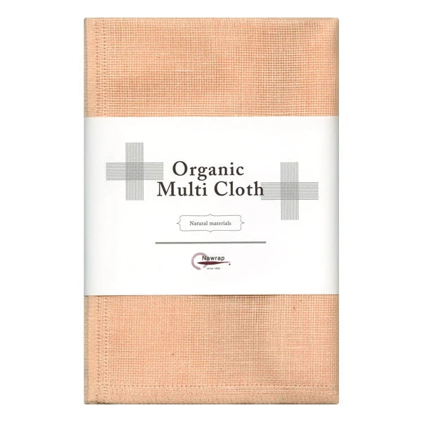 The Organic Multi Cloth is a multipurpose cloth that is dyed entirely with plant and rock-based dyes. It is woven in Japan using traditional Japanese weaving techniques.