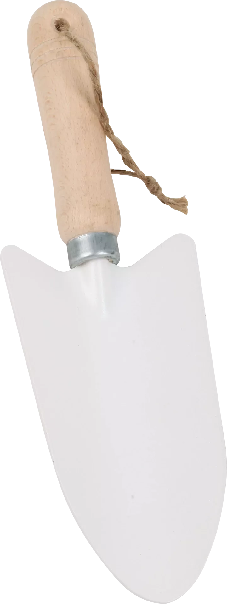 Sturdy plant shovel / trowel for positioning your seedlings and young plants as well as general gardening.
White powder-coated metal trowel with a waxed beechwood handle, featuring a hole for hanging up in your shed.
Durable garden tools designed with excellence.