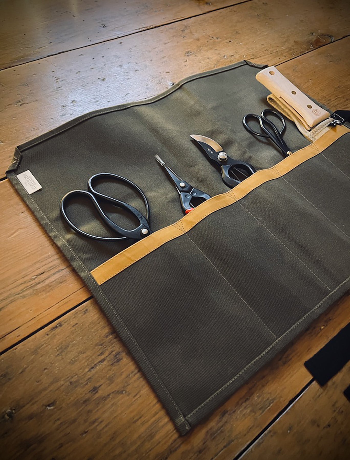 Organic Waxed Tool Roll - Made by The Country Crib