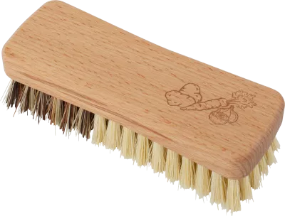 Crafted with durable beechwood and sturdy fibre union bristles, this 14cm vegetable brush is expertly designed by Redecker, a trusted German manufacturer with a legacy of quality since 1935. Perfect for thorough cleaning, it combines tradition and functionality to keep your vegetables fresh and spotless.