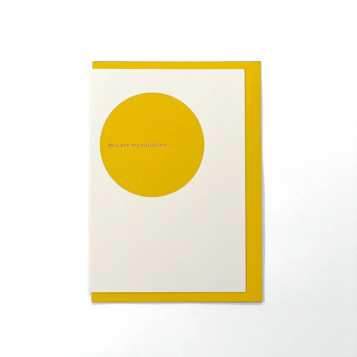 The Horizon Art Sunshine Love Greeting Card features "You Are My Sunshine" on the front