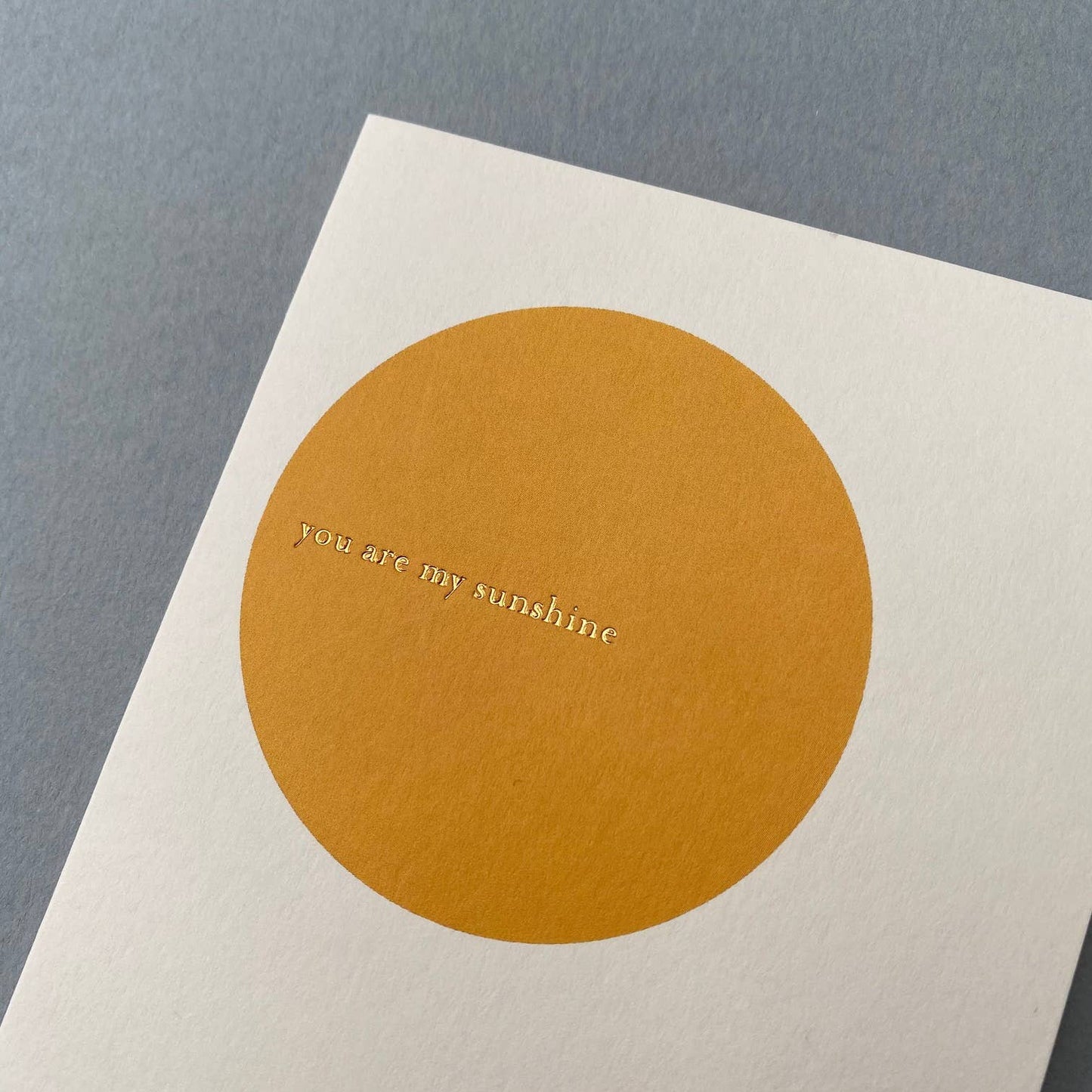The Horizon Art Sunshine Love Greeting Card features "You Are My Sunshine" on the front,