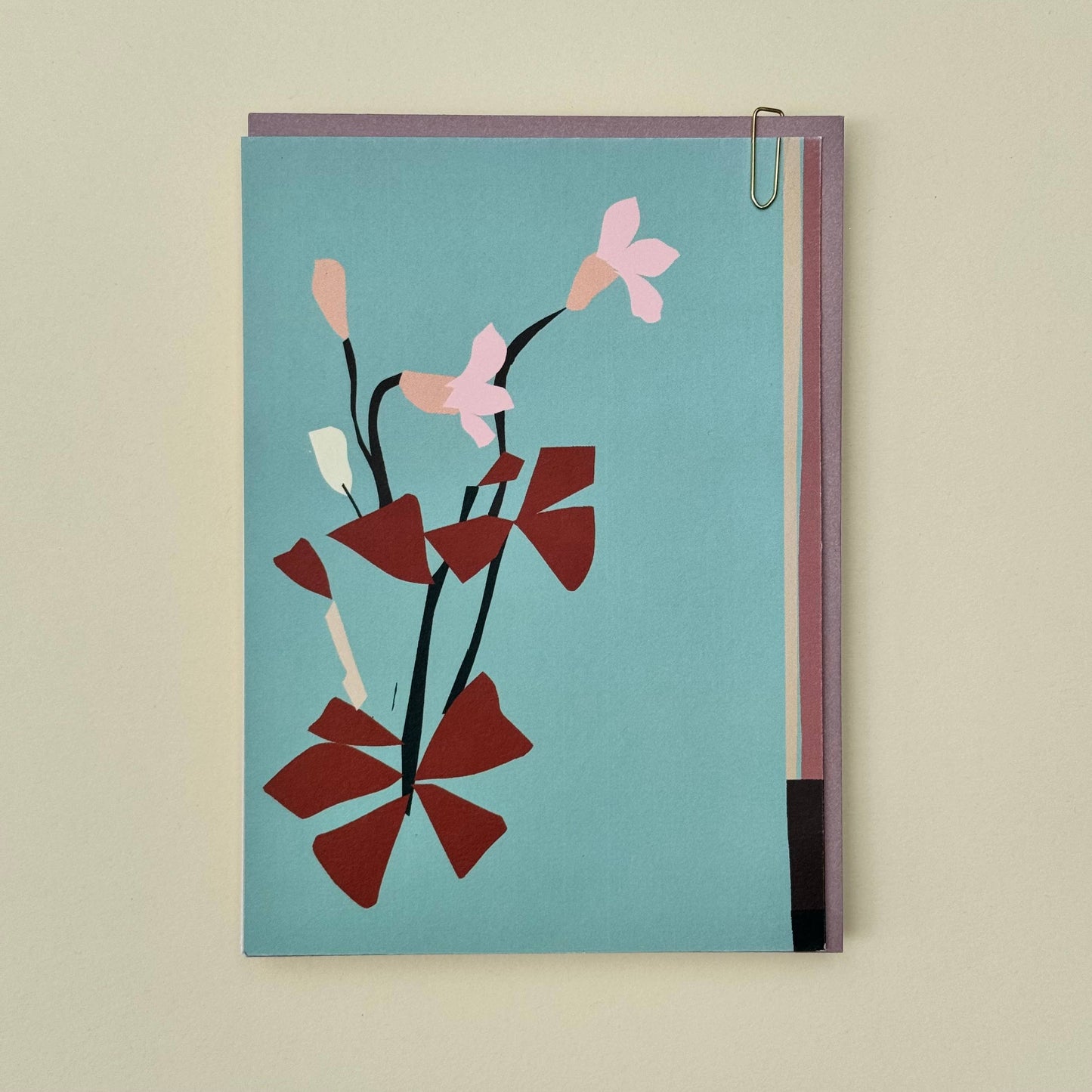 Meadow - Oxalis Floral Cut Out Greeting Card