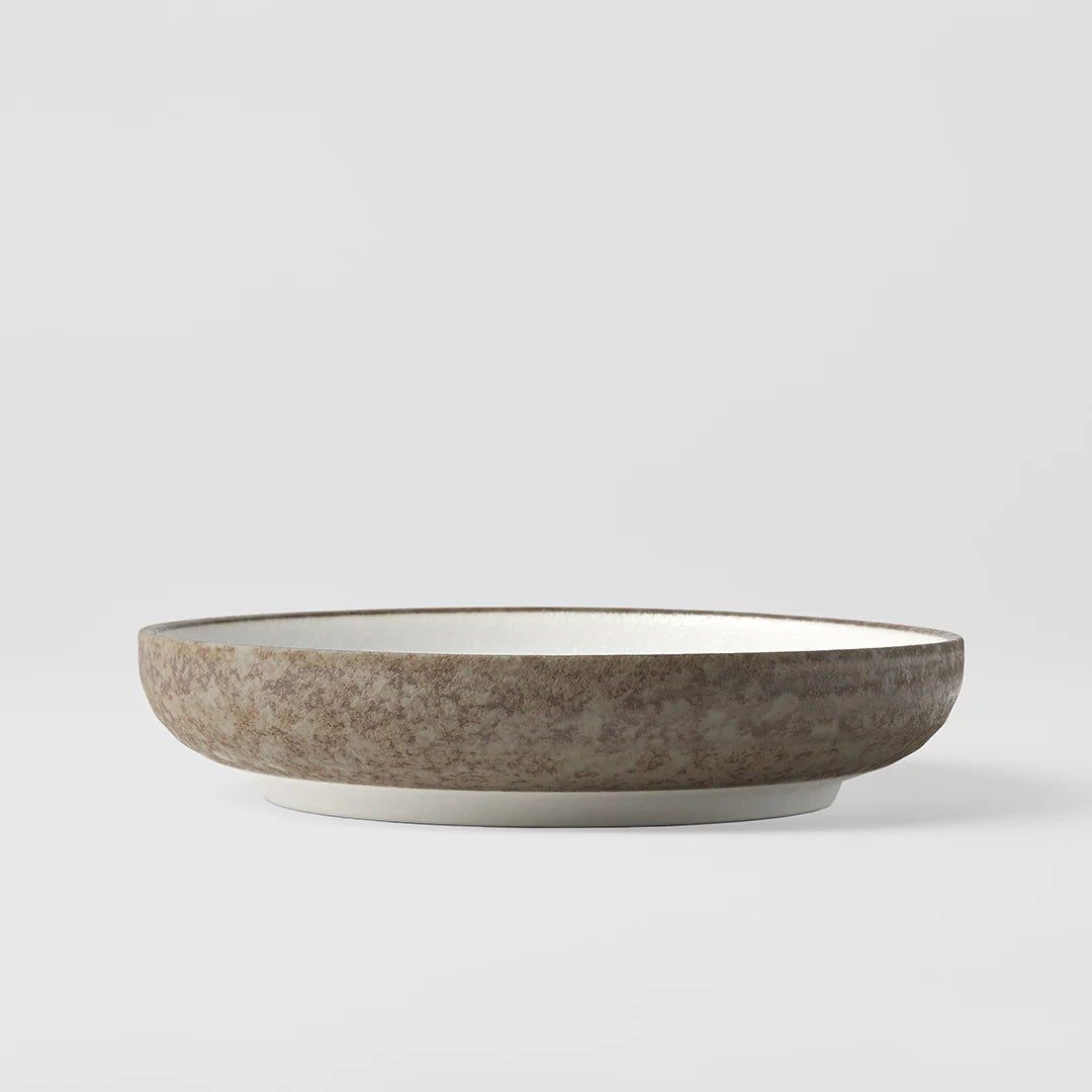 Crazed Grey high rim 22cm - Made in Japan