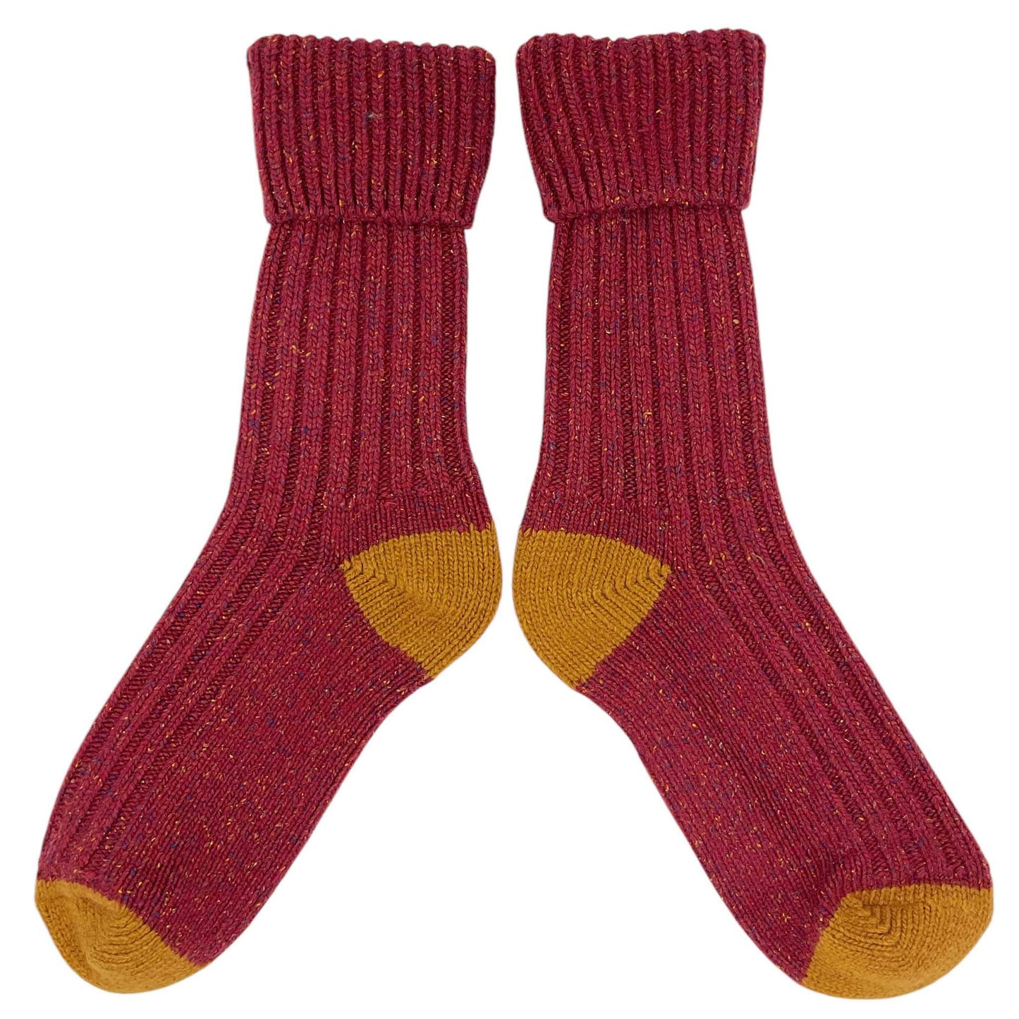 Unisex Recycled Silk Blend Ribbed Socks