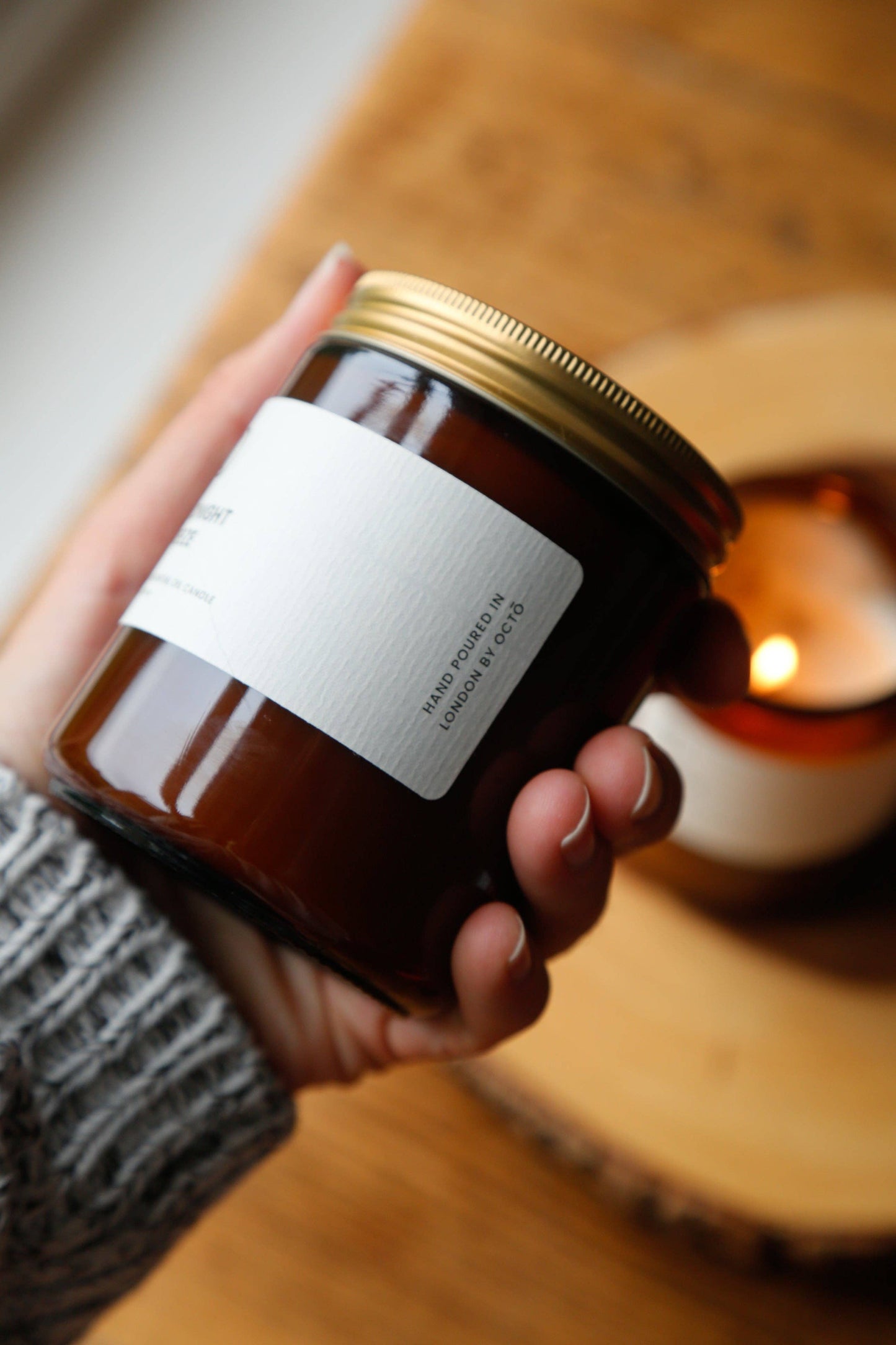 OCTŌ Midnight Breeze candle (Rose Geranium + Vetiver + Patchouli)