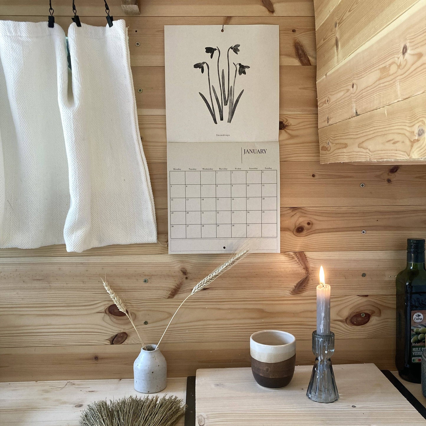 2026 Botanical Art Wall Calendar