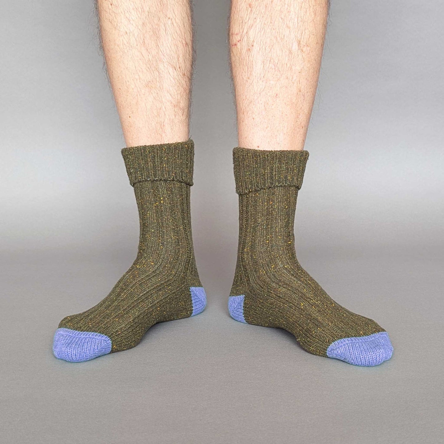 Unisex Recycled Silk Blend Ribbed Socks