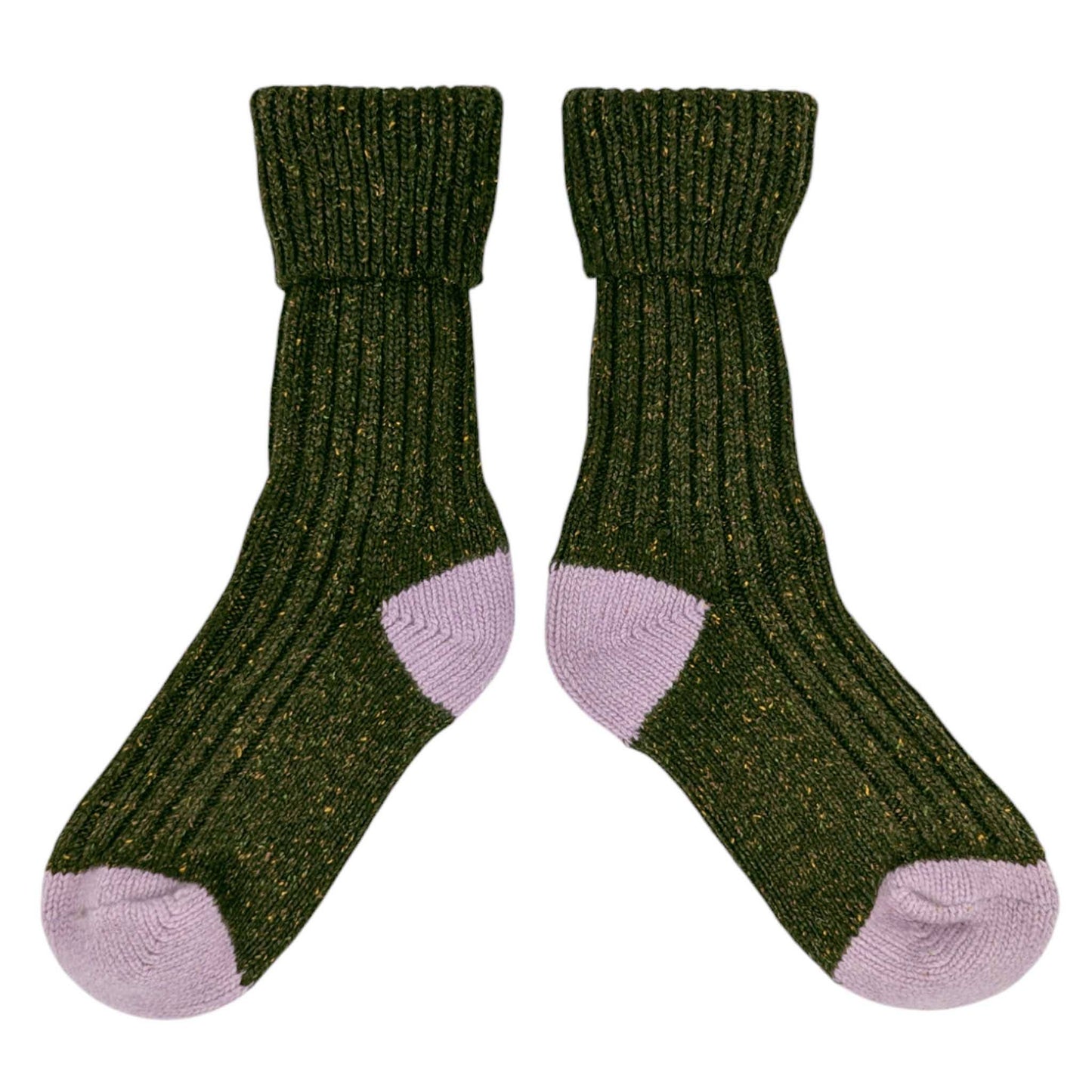 Unisex Recycled Silk Blend Ribbed Socks