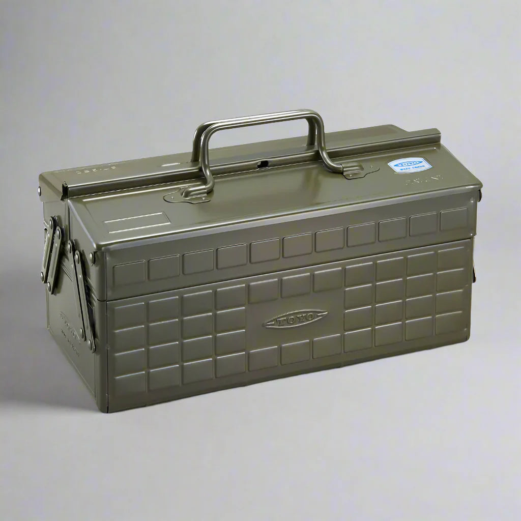 TOYO Steel ST-350MG Cantilever Tool Box Workbox in Moss Green, made in Japan