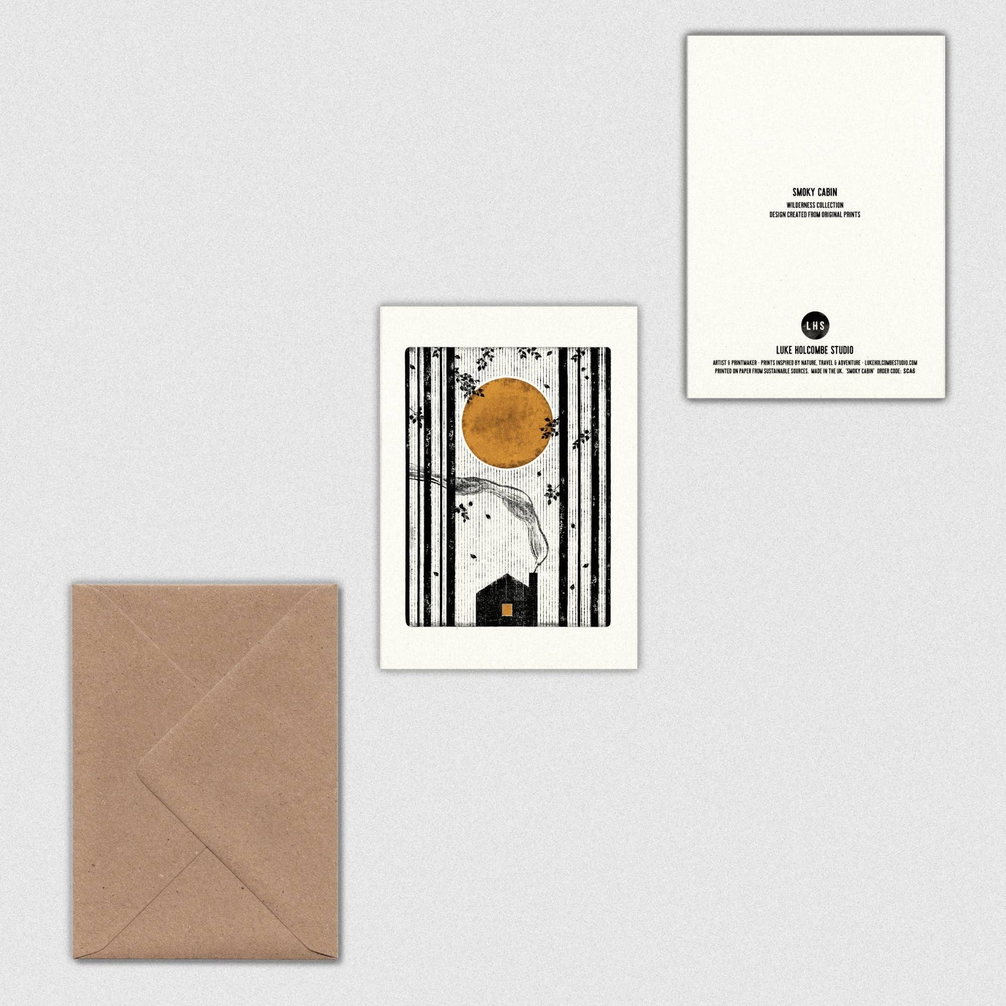 Smoky Cabin Individual Card (A6) by Luke Holcombe