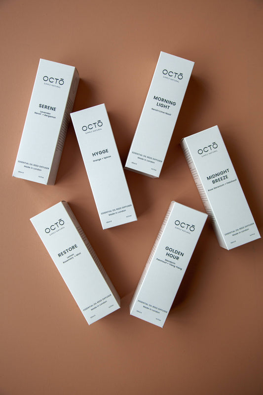 OCTŌ Midnight Breeze (Rose Geranium + Patchouli) Reed Diffuser
