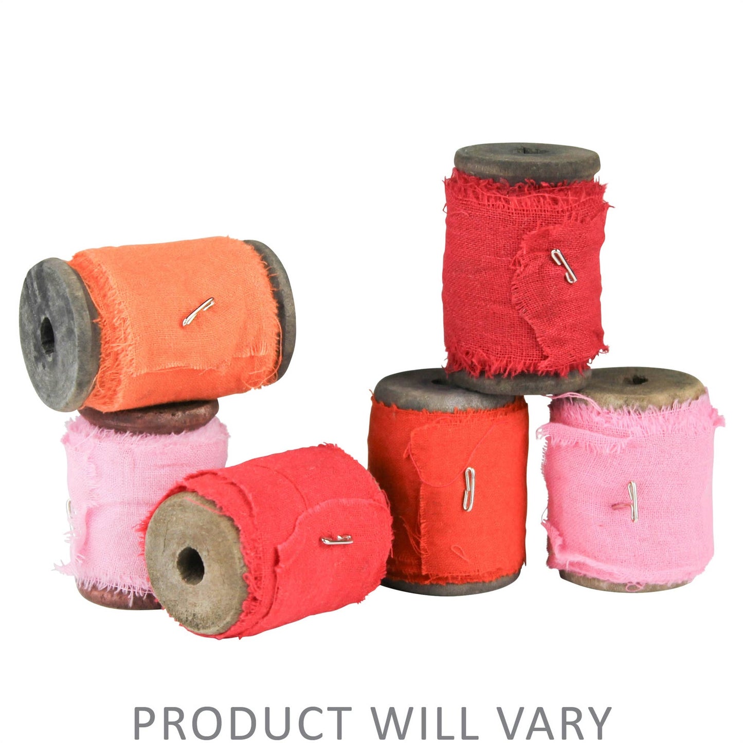 Sari Ribbon on Spool - Red/Orange (One Spool)
