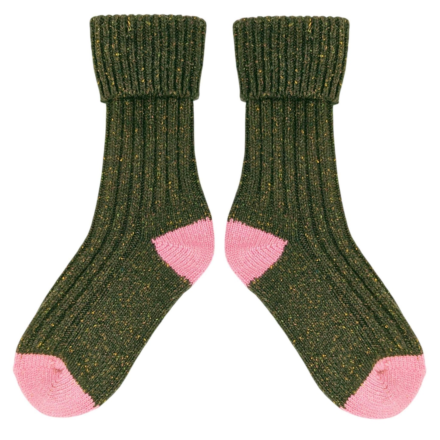 Unisex Recycled Silk Blend Ribbed Socks
