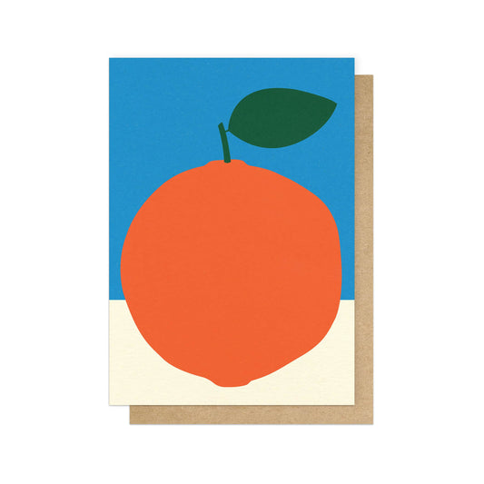 Orange Greetings Card