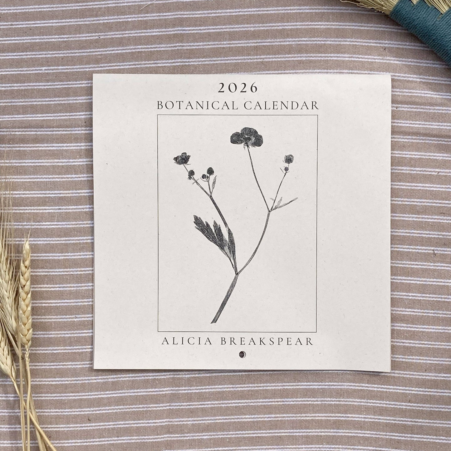 2026 Botanical Art Wall Calendar 