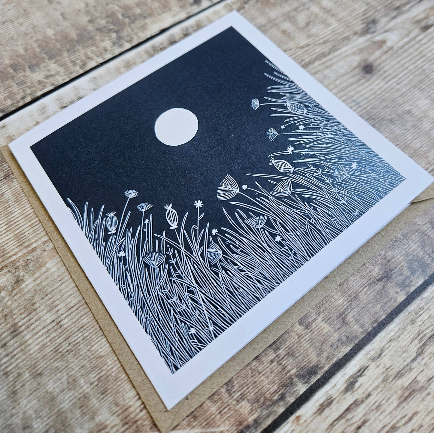 Quiet Night - Single Square Greetings Card