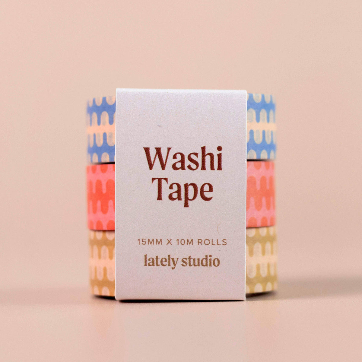 Wavy Geometric Washi Tape Set | Pack of 3