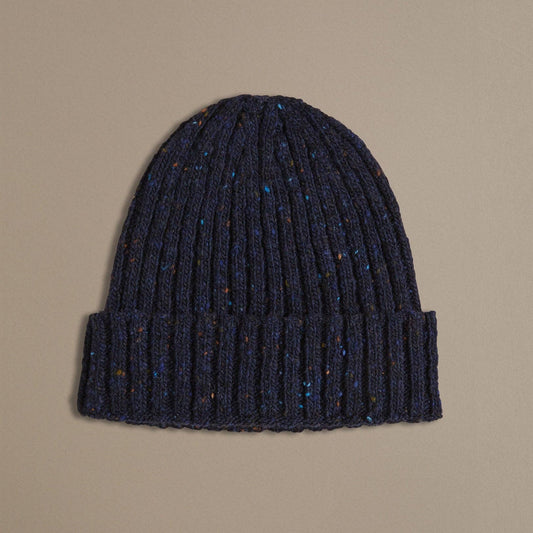 Unisex Donegal Beanie | Navy Blue by Rove