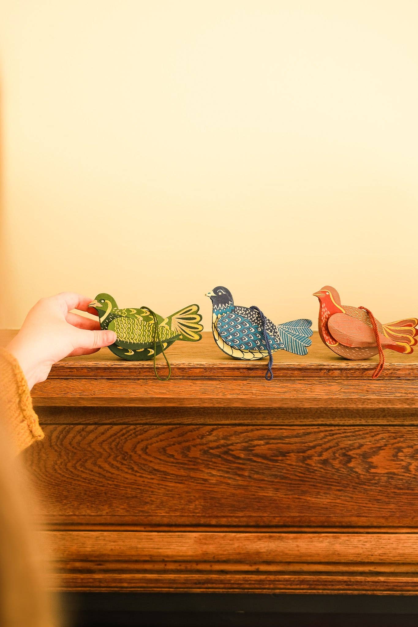 Partridge Screen-Printed Board Decoration by East End Press