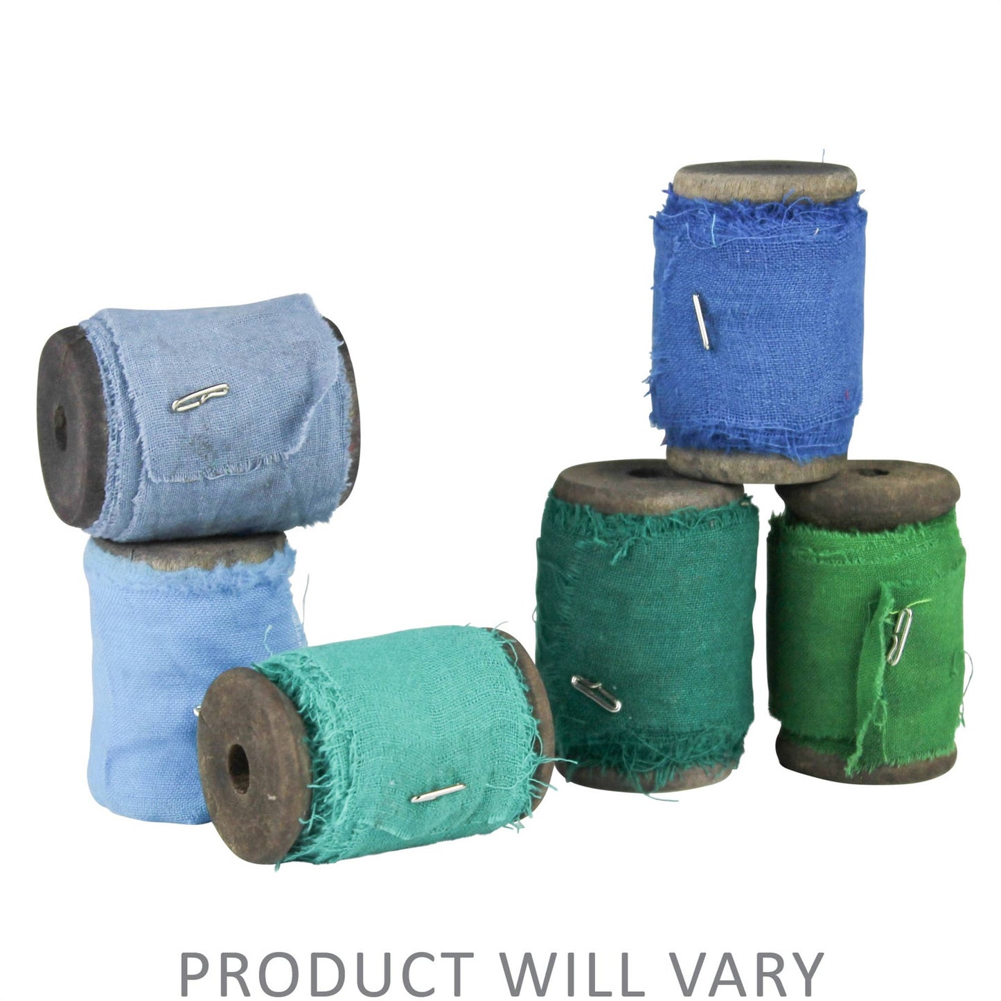 Sari Ribbon on Spool - Green/Blue (One Spool)