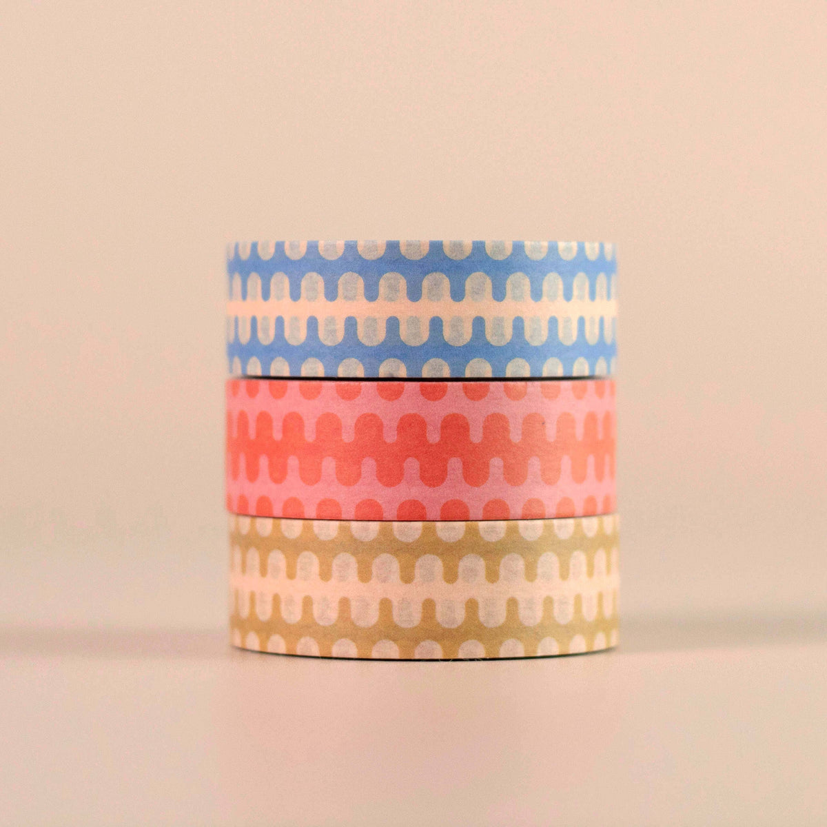 Wavy Geometric Washi Tape Set | Pack of 3